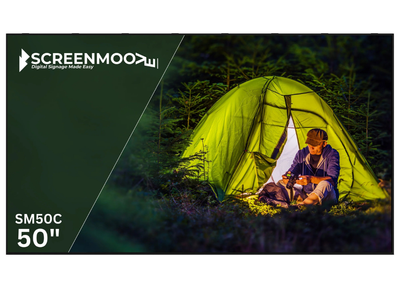 50" Commercial Monitor - Signage Display ScreenMoove Commercial Display ScreenMoove 50 inch (112x63cm) Landscape USB Plug and Play