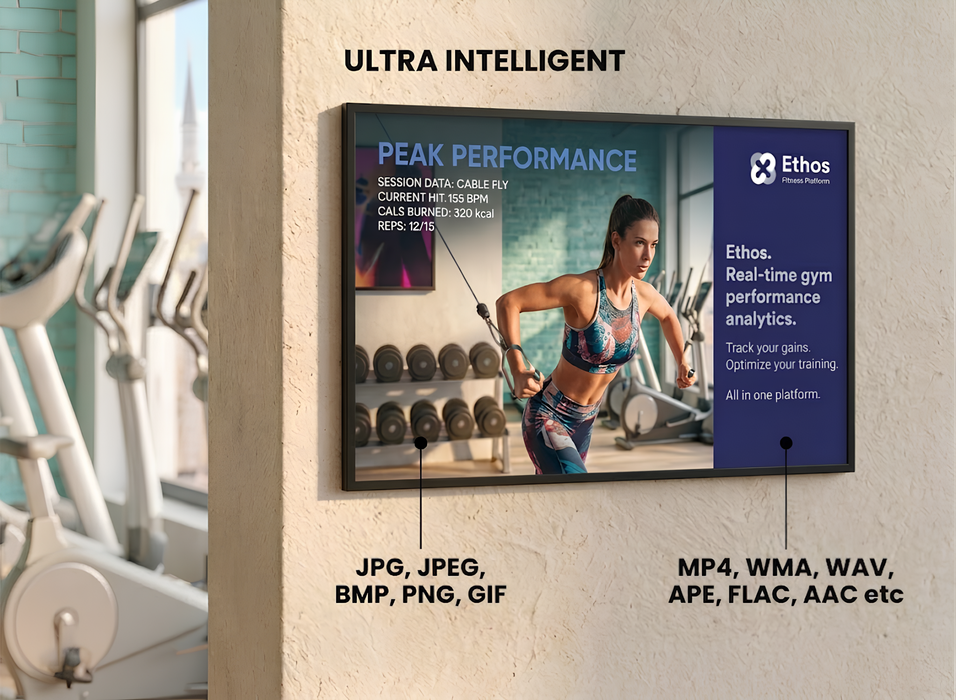 Moove SMB43D – 43" High Vibrance Android Advertising Display | 700 cd/m² Brightness High Brightness Digital Signage ScreenMoove