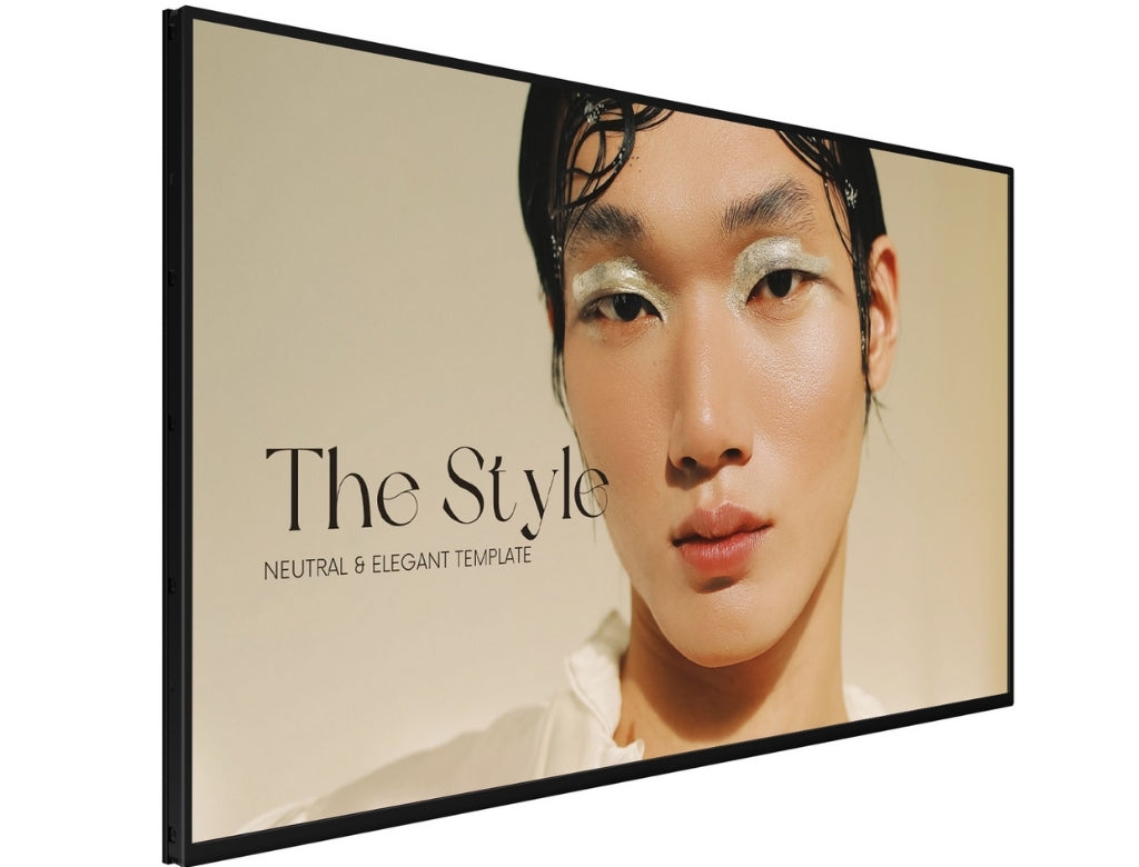 Digital Window Display For Beauty Salon