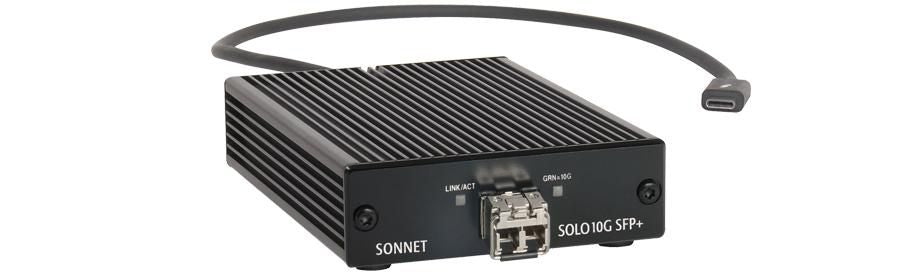 Sonnet 10 Gigabit Ethernet Thunderbolt 3 Adapter with Short-range SFP+ Transceiver Network Card Sonnet