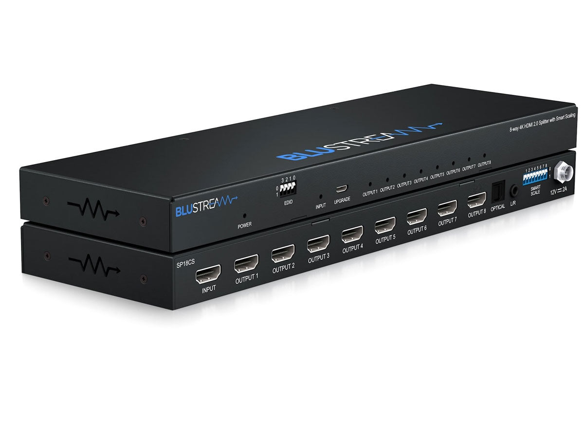 BluStream 8-Way 4K HDMI 2.0 HDCP 2.2 Splitter | SP18CS Splitter BluStream