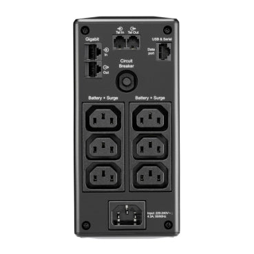 APC BR900MI Back-UPS Pro, 900VA/540W, Tower, 230V, 6x IEC C13 Outlets Uninterruptible Power Supply APC
