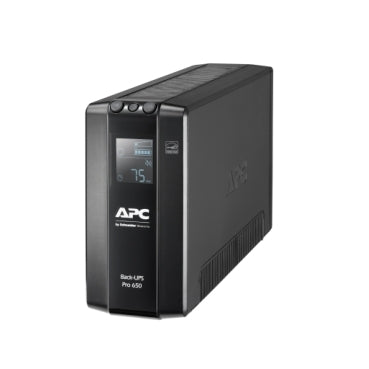 APC BR650MI Back-UPS Pro, 650VA/390W, Tower, 230V, 6x IEC C13 Outlets, AVR, LCD, User Replaceable Battery Uninterruptible Power Supply APC