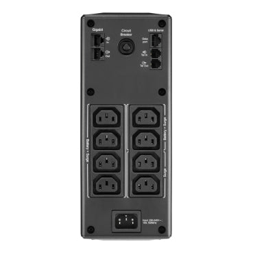 APC BR1600MI Back-UPS Pro, 1600VA/960W, Tower, 230V, 8x IEC C13 Outlets Uninterruptible Power Supply APC