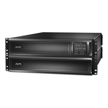 APC SMX3000RMHV2U Smart-UPS X, Line Interactive, 3kVA, Rack/tower convertible 2U, 208V-230V, 8x C13+1x C19 IEC Uninterruptible Power Supply APC