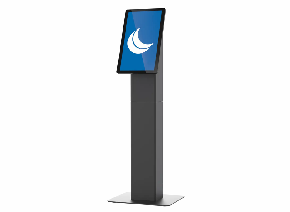 SpacePole SPK400-02 Mini Kiosk Floor Stand for 15”–27” Displays POS System Accessories SpacePole