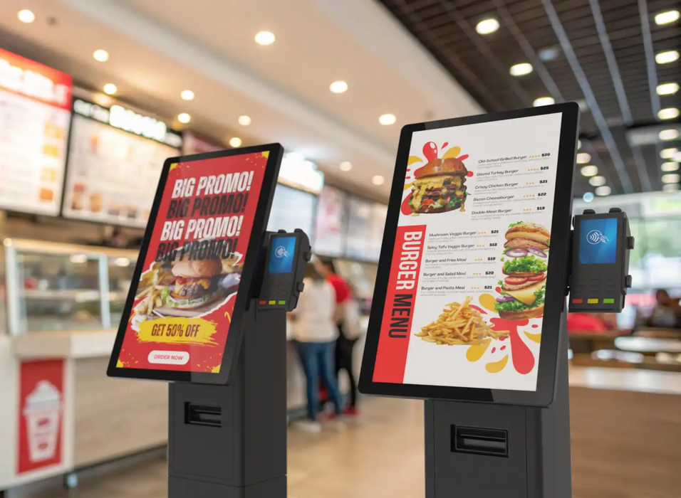 SpacePole SPK402-02 Mini Wall Mount Kiosk for 27" Displays POS System Accessories SpacePole