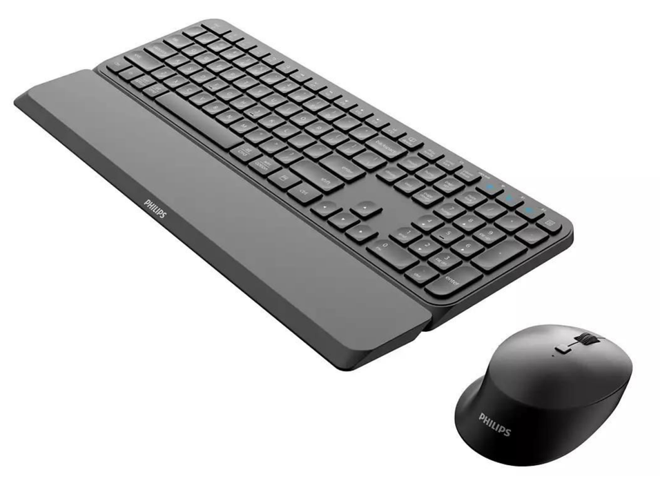 Philips SPT6607B Wireless Keyboard & Mouse Combo – Multi-Device | SPT6607B/21 Keyboard & Mouse Philips