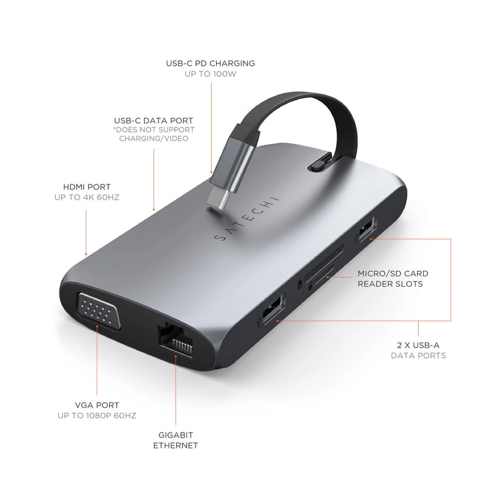 Satechi USB-C On-The-Go Multiport Adapter - ST-UCMBAM