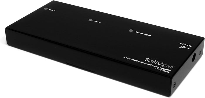 Startech 2-port HDMI Splitter and Signal Amplifier - TAA | ST122HDMI2 Splitter Startech