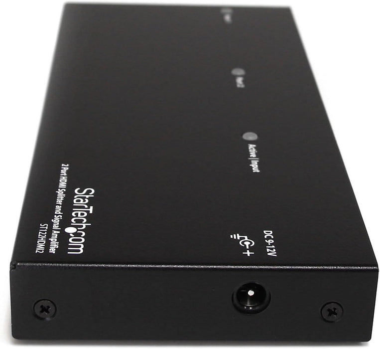 Startech 2-port HDMI Splitter and Signal Amplifier - TAA | ST122HDMI2 Video Splitter Startech