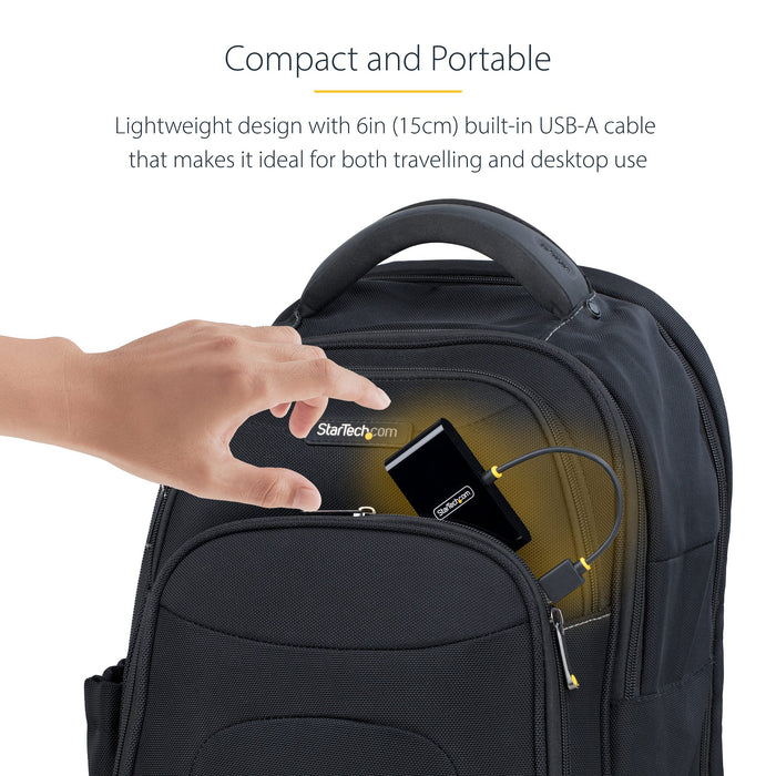 Startech 4-Port USB 2.0 Portable Hub | ST4200MINI2-USB-HUB USB Hubs & Docking Station Startech