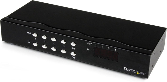 Startech 4x4 VGA Matrix Video Switch Splitter with Audio | ST424MX Splitter Startech
