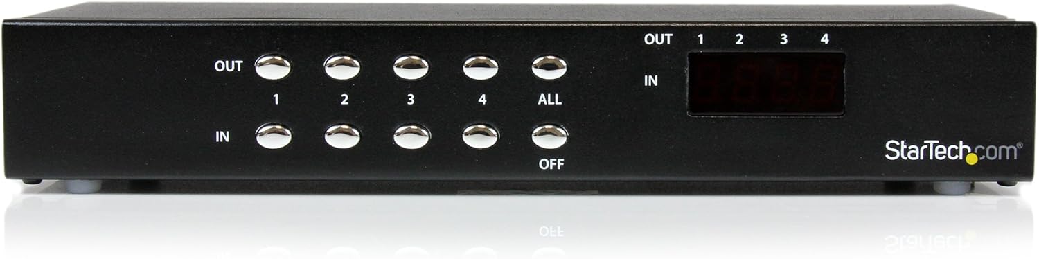 Startech 4x4 VGA Matrix Video Switch Splitter with Audio | ST424MX Splitter Startech