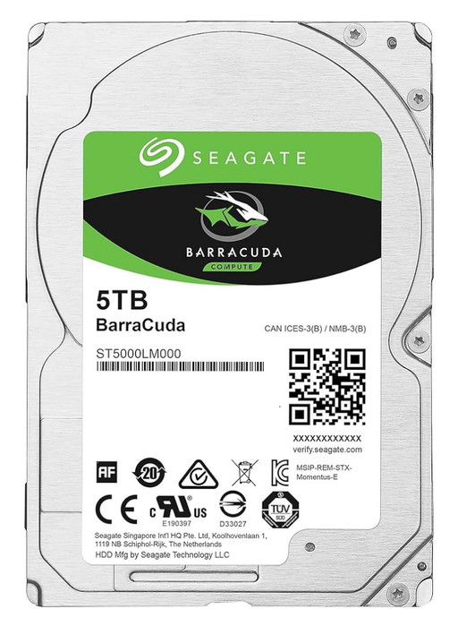 Seagate Barracuda 5TB 2.5" Internal Sata (SATA/600) Hard Drive | ST5000LM000 Seagate Hard Drives Seagate