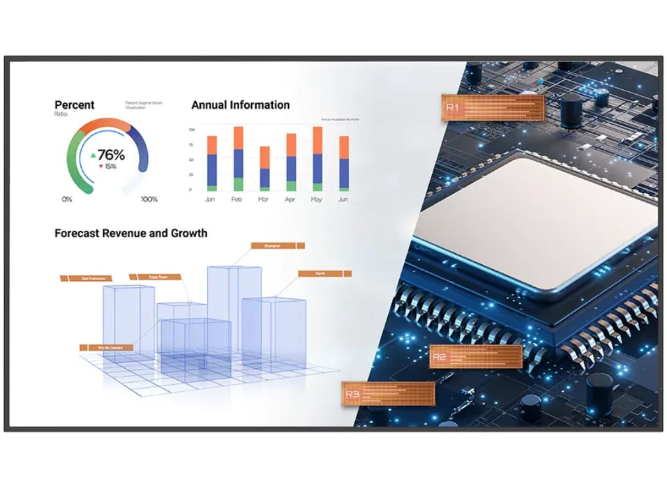 BenQ ST7502S 75" 4K UHD All-in-One Smart Signage with Ultra-Thin Bezels