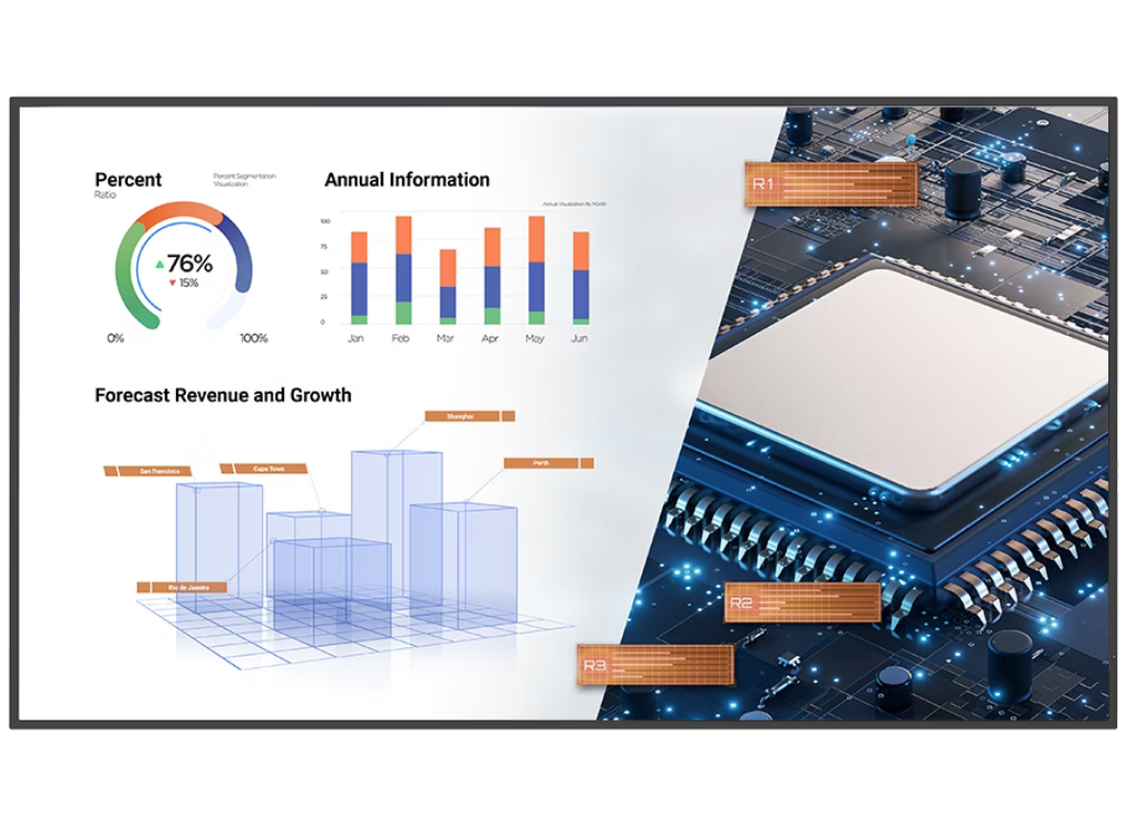 BenQ ST7502S 75" 4K All-in-One Smart Signage Display with Ultra-Thin Bezels Digital Signage Display BenQ