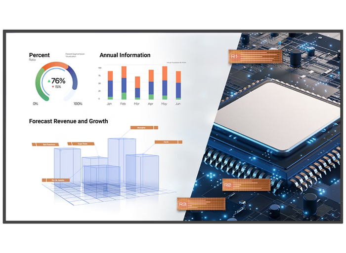 BenQ ST7502S 75" 4K All-in-One Smart Signage Display with Ultra-Thin Bezels Digital Signage Display BenQ