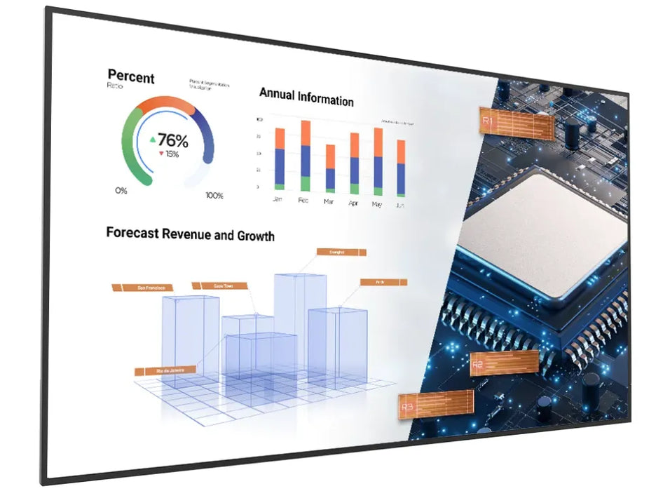 BenQ ST7502S 75" 4K UHD All-in-One Smart Signage with Ultra-Thin Bezels
