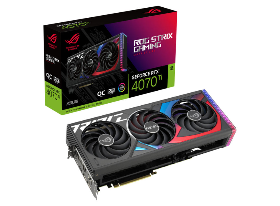 Asus ROG Strix ROG-STRIX-RTX4070TI-O12G-GAMING NVIDIA GeForce RTX 4070 Ti 12 GB Graphics Card Asus Graphics Card Asus