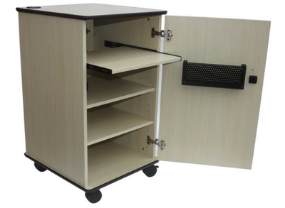 Sapphire AV Cabinet With Three Shelves (Light) | STRV102L Sapphire Multimedia Carts & Stands Sapphire