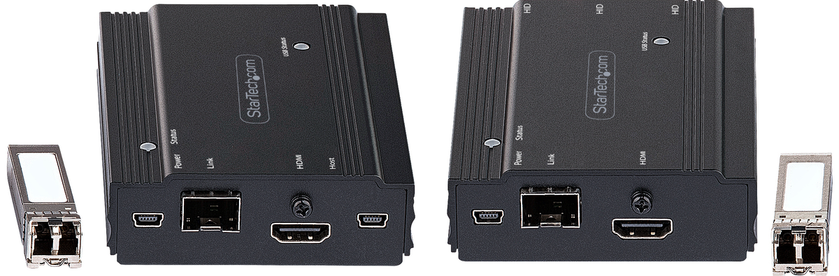 StarTech SV565FXHD4KU KVM Extender HDMI 4K 60Hz 300m SFP+ MMF TAA Kit AV Extender Startech
