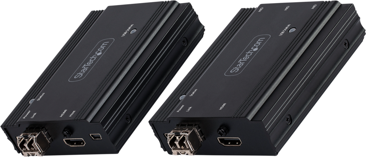 StarTech SV565FXHD4KU KVM Extender HDMI 4K 60Hz 300m SFP+ MMF TAA Kit IP KVM Extenders Startech