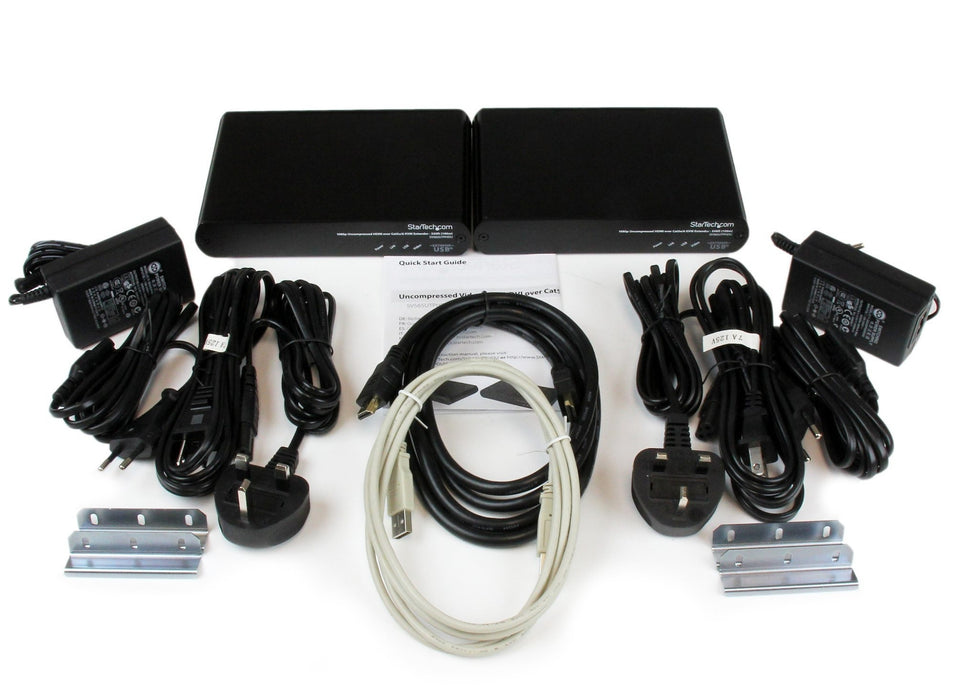 Startech USB HDMI over Cat 5e / Cat 6 KVM Console Extender w/ 1080p Uncompressed Video - 330ft (100m) IP KVM Extenders Startech