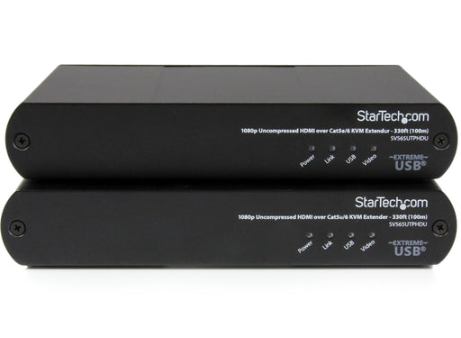 Startech USB HDMI over Cat 5e / Cat 6 KVM Console Extender w/ 1080p Uncompressed Video - 330ft (100m) IP KVM Extenders Startech