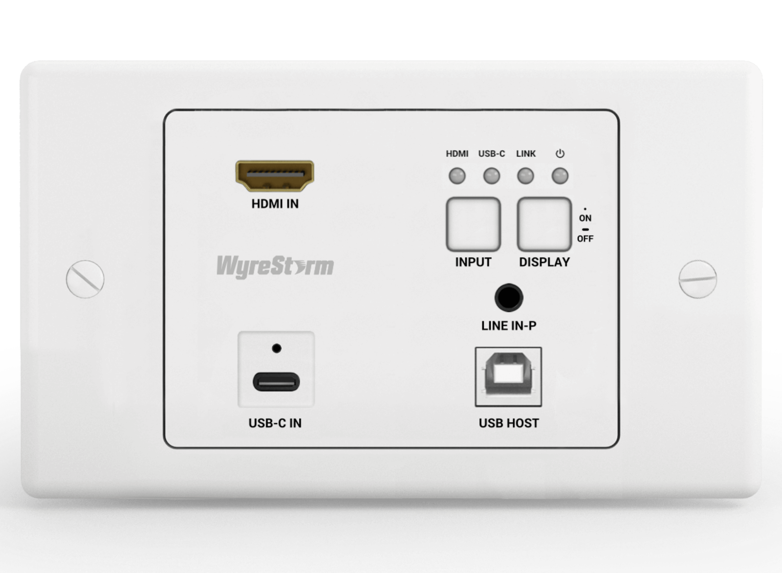 WyreStorm SW-120-TX3-UK Synergy 2-Input 4K60Hz HDBaseT 3.0 In-Wall Transmitter KVM Extender WyreStorm