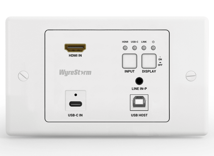 WyreStorm SW-120-TX3-UK Synergy 2-Input 4K60Hz HDBaseT 3.0 In-Wall Transmitter KVM Extender WyreStorm