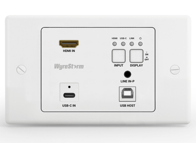 WyreStorm SW-120-TX3-UK Synergy 2-Input 4K60Hz HDBaseT 3.0 In-Wall Transmitter KVM Extender WyreStorm