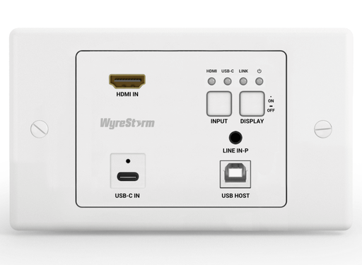 WyreStorm SW-120-TX3-UK Synergy 2-Input 4K60Hz HDBaseT 3.0 In-Wall Transmitter KVM Extender WyreStorm