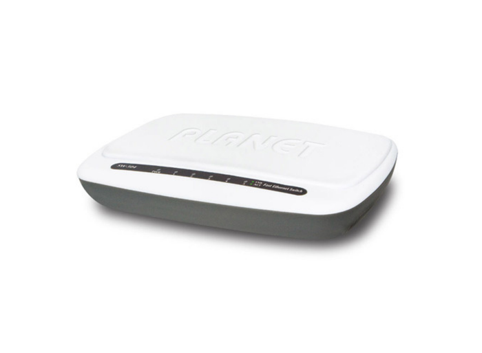 Planet 5-Port 10/100Mbps Desktop Fast Ethernet Switch | SW-504 Network Switch Planet