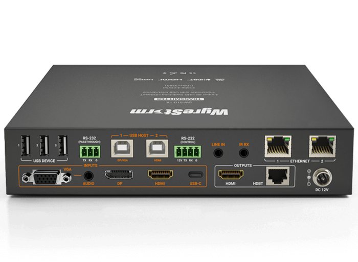 WyreStorm 4-Input 4K HDBaseT Switcher with USB | SW-510-TX AV Extender WyreStorm