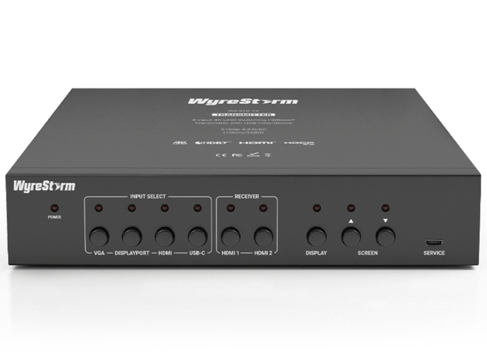 WyreStorm 4-Input 4K HDBaseT Switcher with USB | SW-510-TX AV Extender WyreStorm