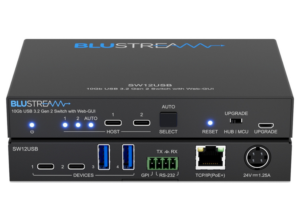 BluStream 10Gb USB 3.2 Gen 2 Switch | SW12USB