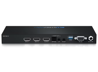 BluStream 2-Way 4K 60Hz HDMI Switch with Audio Out | SW21AB-V2 Matrix Switcher BluStream