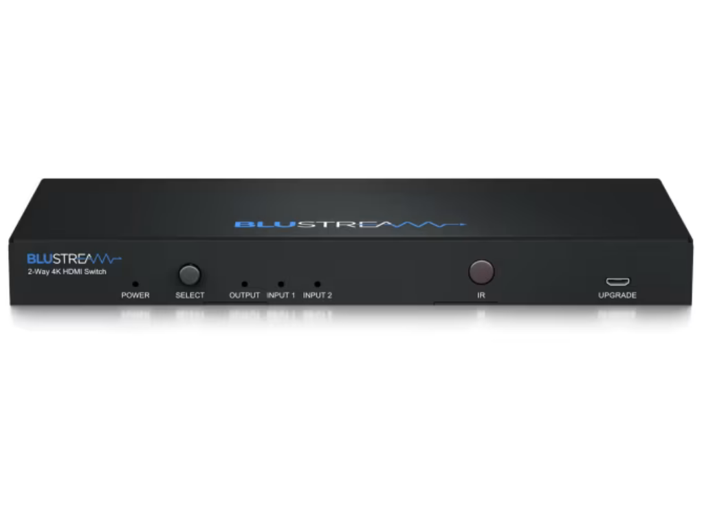 BluStream 2-Way 4K 60Hz HDMI Switch with Audio Out | SW21AB-V2 Matrix Switcher BluStream