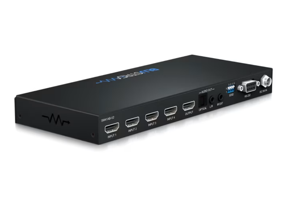 BluStream SW41AB-V2 4-Way 4K HDMI Switch