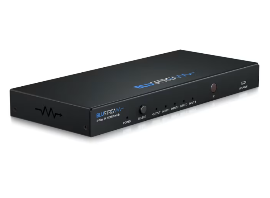 BluStream SW41AB-V2 4-Way 4K HDMI Switch Matrix Switcher BluStream