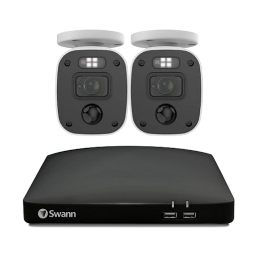Swann Home 2 Camera 4 Channel 1080p Full HD Audio/Video DVR Security System | SWDVK-446802MQB-EU Video Surveillance Kit Swann