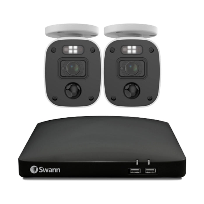 Swann Home 2 Camera 4 Channel 1080p Full HD Audio/Video DVR Security System | SWDVK-446802MQB-EU Video Surveillance Kit Swann