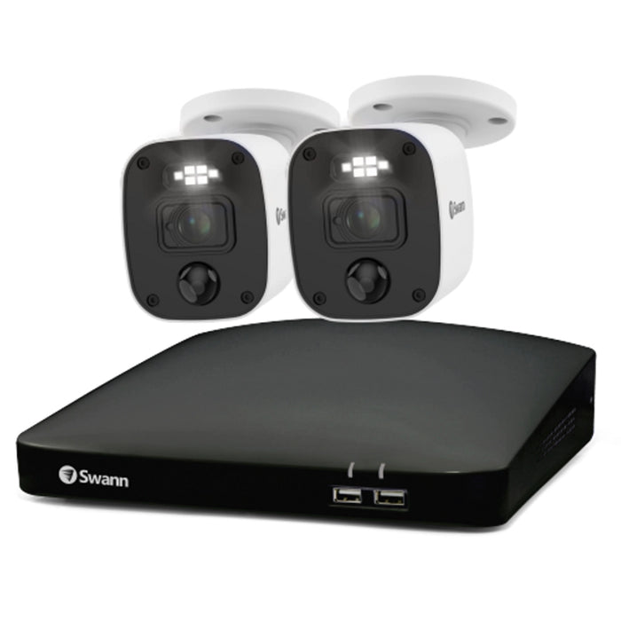 Swann Home 2 Camera 4 Channel 1080p Full HD Audio/Video DVR Security System | SWDVK-446802MQB-EU Video Surveillance Kit Swann