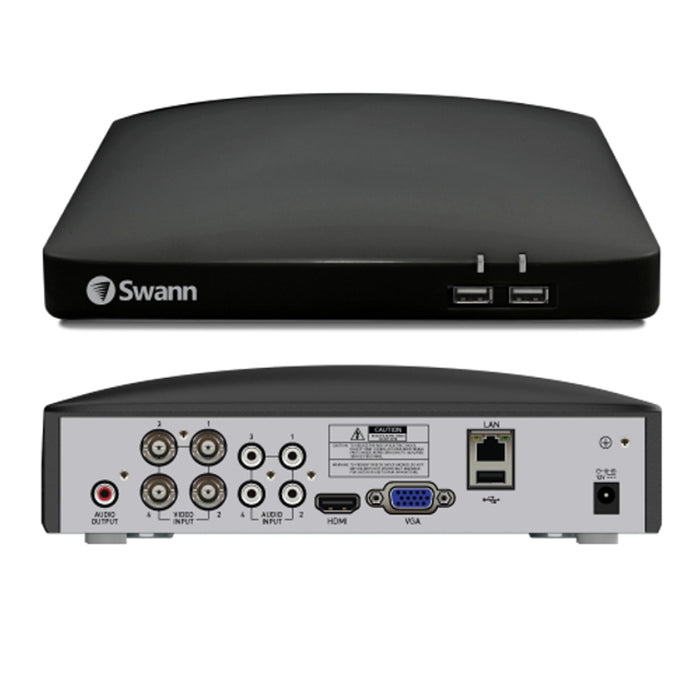Swann Home 2 Camera 4 Channel 1080p Full HD Audio/Video DVR Security System | SWDVK-446802MQB-EU Video Surveillance Kit Swann