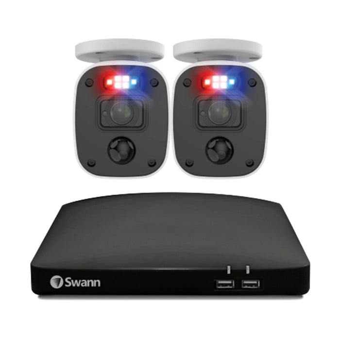 Swann Home 2 Camera 4 Channel 1080p Full HD Audio/Video DVR Security System | SWDVK-446802MQB-EU Video Surveillance Kit Swann