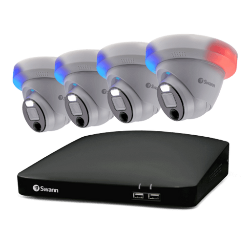 Swann 4 Camera 8 Channel 1080p Full HD DVR Security System | SWDVK-846804DE-EU Video Surveillance Kit Swann