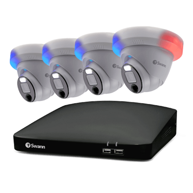 Swann 4 Camera 8 Channel 1080p Full HD DVR Security System | SWDVK-846804DE-EU Video Surveillance Kit Swann