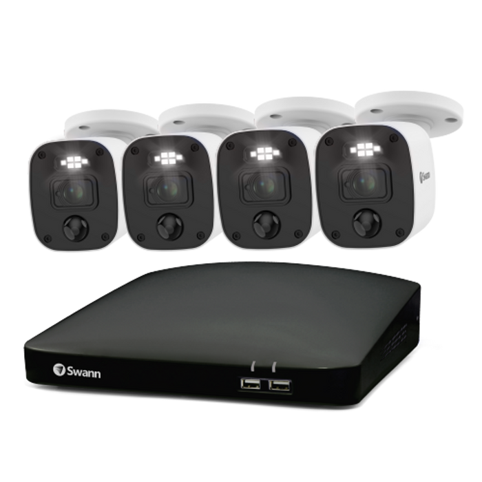 Swann 4 Camera 8 Channel 1080p Full HD Audio/Video DVR Security System | SWDVK-846804MQB-EU Video Surveillance Kit Swann