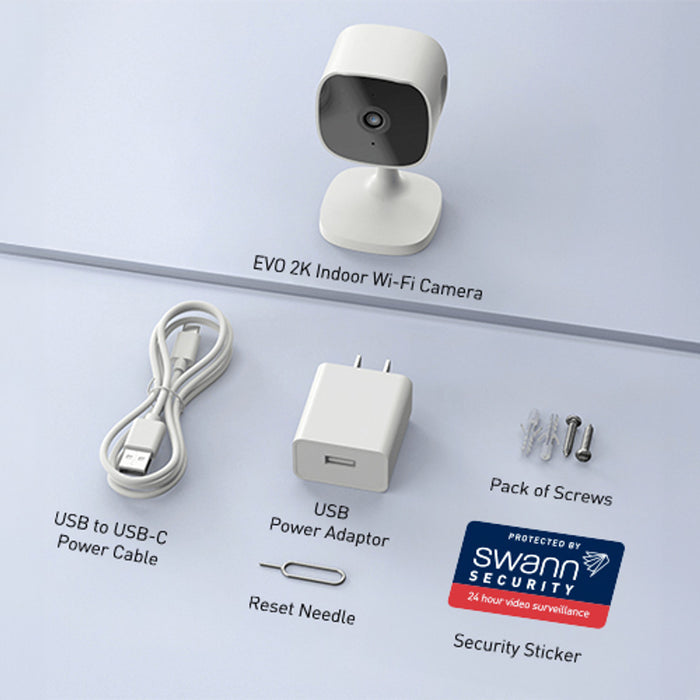Swann EVO 2K Indoor Wi-Fi Security Camera | SWIFI-SE2KIC-EU Security Camera Swann